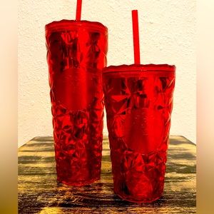 2023 Christmas prism red Starbucks tumbler 24oz and 16oz set